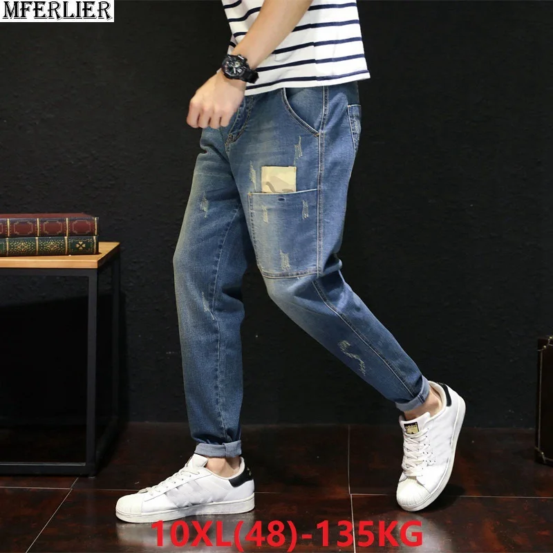 men jeans pencil pants Harlan straight scratched large size big 8XL 9XL 10XL 48 autumn classic Stretch jeans Trousers Elasticity
men jeans pencil pants Harlan straight scratched large size big 8XL 9XL 10XL 48 autumn classic Stretch jeans Trousers Elasticity