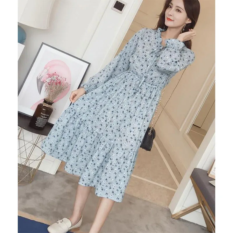 Bohemian Bow-neck Printed Women Chiffon Dress Elastic Waist A-line Flare Sleeve Female Dress Femme Vestidos 2019 AA-261
Bohemian Bow-neck Printed Women Chiffon Dress Elastic Waist A-line Flare Sleeve Female Dress Femme Vestidos 2019 AA-261