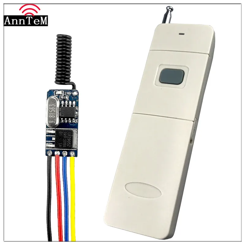 Anntem brand Long Range RF Wireless Remote Control Switch 12v DC3.3v to 15v Transmitter Receiver Led Home light Learning code315
Anntem brand Long Range RF Wireless Remote Control Switch 12v DC3.3v to 15v Transmitter Receiver Led Home light Learning code315
