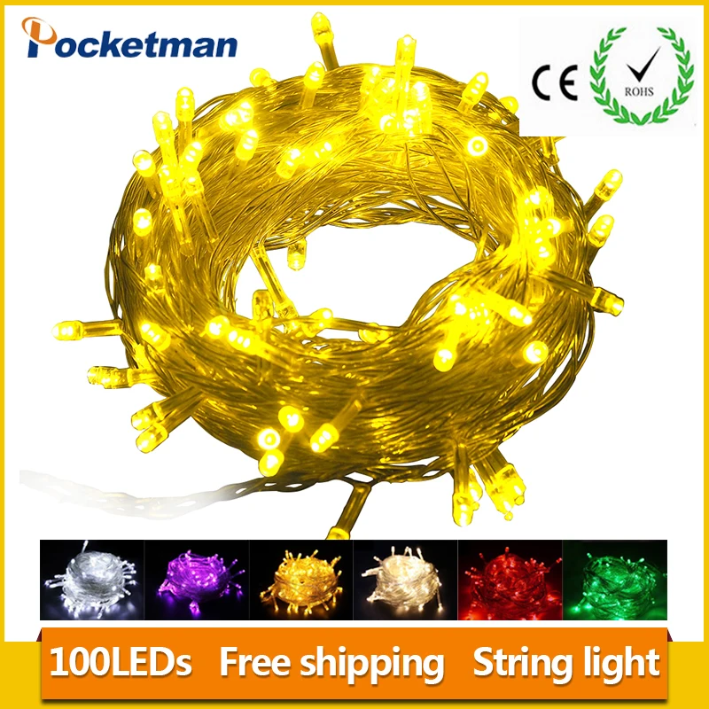 HOT High Power 1pieces 100 LED 10m led String Light for Holiday Party Wedding led christmas lighting Free shipping z65
HOT High Power 1pieces 100 LED 10m led String Light for Holiday Party Wedding led christmas lighting Free shipping z65