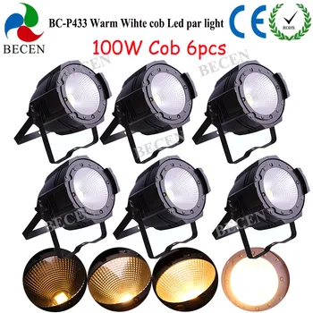 6pcs 100W COB LED PAR DMX Theater Spotlight warm white LED Stage Lighting for Projector
6pcs 100W COB LED PAR DMX Theater Spotlight warm white LED Stage Lighting for Projector