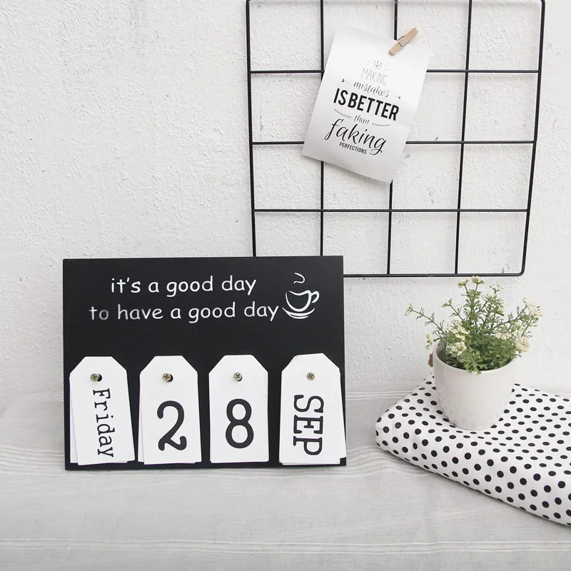 Minimalist Modern Creative Desk Calendar Board for home office Decor table top Daily used or with Hand writing Black Chalkboard
Minimalist Modern Creative Desk Calendar Board for home office Decor table top Daily used or with Hand writing Black Chalkboard