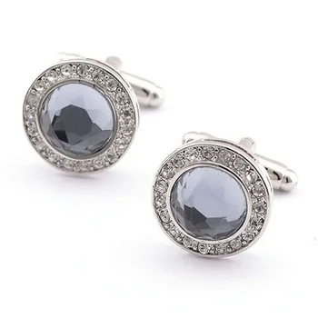 10Pairs/lot Classic Silver Round Crystal Cufflinks Big Glass Inlaid Cuff Links Men's Jewelry Business Style Wholesale
10Pairs/lot Classic Silver Round Crystal Cufflinks Big Glass Inlaid Cuff Links Men's Jewelry Business Style Wholesale