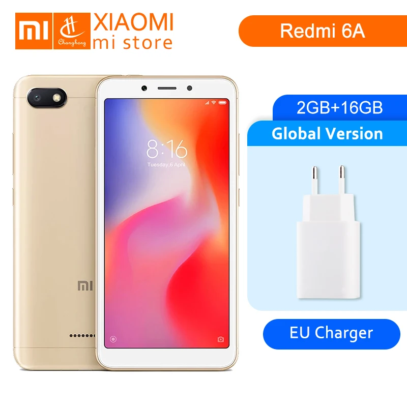 Global Version Xiaomi Redmi 6A 2GB RAM 16GB ROM Helio A22 Mobile Phone 13.0MP Rear Camera 3000mAh 5.45" 18:9 Screen 1440*720
Global Version Xiaomi Redmi 6A 2GB RAM 16GB ROM Helio A22 Mobile Phone 13.0MP Rear Camera 3000mAh 5.45" 18:9 Screen 1440*720