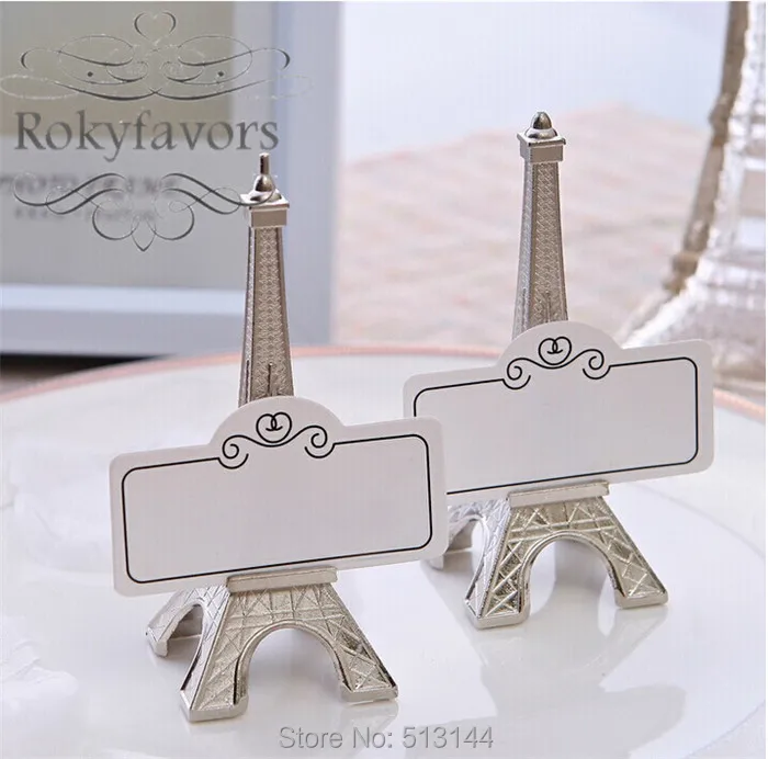 FREE SHIPPING 100PCS/LOT Romantic Paris Theme Silver Eiffel Tower Place Card Holder Wedding Party Table Decoration Favors
FREE SHIPPING 100PCS/LOT Romantic Paris Theme Silver Eiffel Tower Place Card Holder Wedding Party Table Decoration Favors
