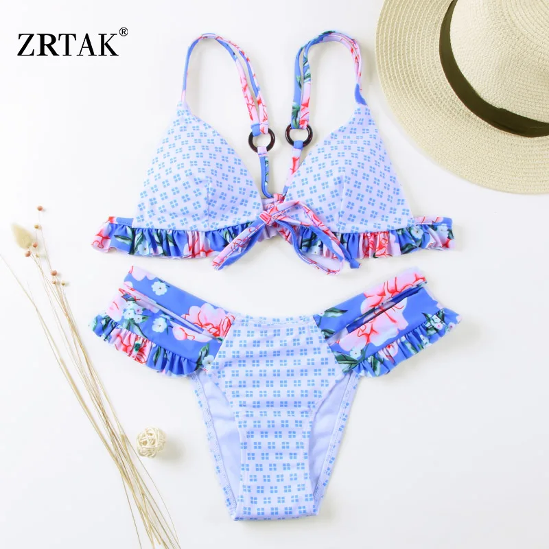 Zrtak 2019 Ruffle Bikini Floral Bow Swimsuit Push Up Biquini Feminino String Swimwear Female Print Bathing Suit Women bikini set
Zrtak 2019 Ruffle Bikini Floral Bow Swimsuit Push Up Biquini Feminino String Swimwear Female Print Bathing Suit Women bikini set