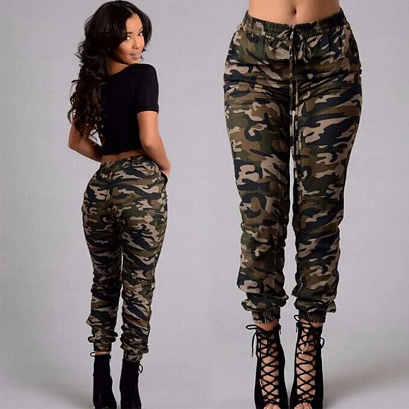 Women's Camouflage Long Cargo Pants Casual Sashes Tie Elestic Hight Waist Female Trousers Autumn Fashion Plus Size Lady Bottoms
Women's Camouflage Long Cargo Pants Casual Sashes Tie Elestic Hight Waist Female Trousers Autumn Fashion Plus Size Lady Bottoms