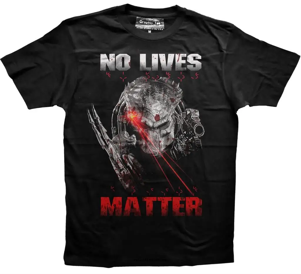 Men Funny T Shirt Women Cool tshirt No Lives Matter t-shirt Predator face t-shirt Halloween t-shirt Alien tee 
Men Funny T Shirt Women Cool tshirt No Lives Matter t-shirt Predator face t-shirt Halloween t-shirt Alien tee