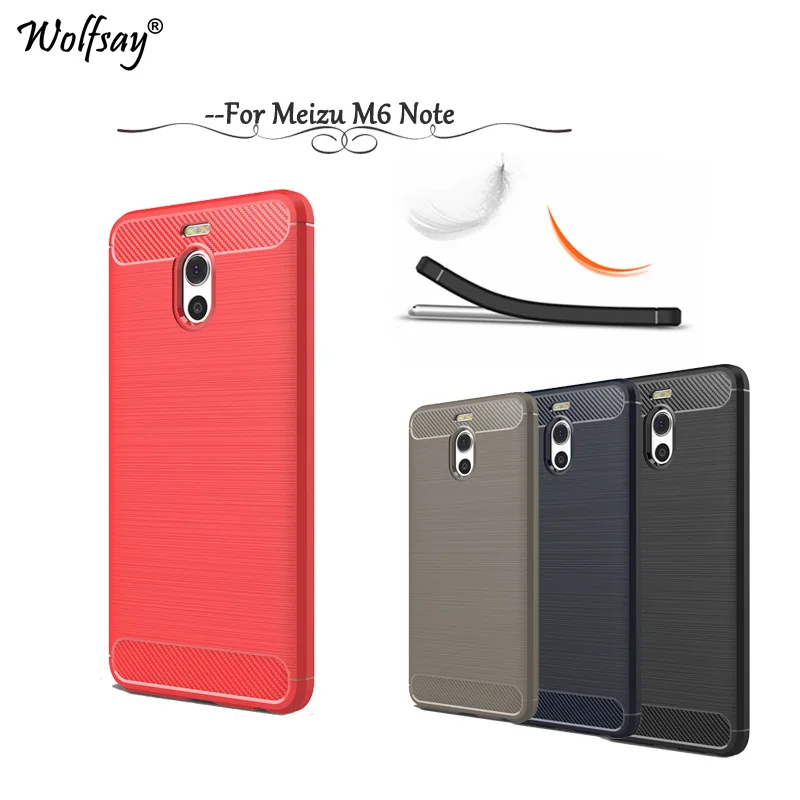 Wolfsay Case Meizu M6 Note Cover Cases M 6 Note M721H Fundas Soft TPU Brush Rugged Armor Case for Meizu M6 Note 5.5 inch Coque
Wolfsay Case Meizu M6 Note Cover Cases M 6 Note M721H Fundas Soft TPU Brush Rugged Armor Case for Meizu M6 Note 5.5 inch Coque