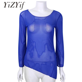 YiZYiF Womens Ballet Belly Dance Sheer Chiffon Choli Tops Mesh See Through Scoop Neck Long Sleeve Sides Slit Dance Top Covers
YiZYiF Womens Ballet Belly Dance Sheer Chiffon Choli Tops Mesh See Through Scoop Neck Long Sleeve Sides Slit Dance Top Covers