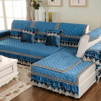 Lace Emboridered Sectional Sofa Decorative Cover Pad Mat Solid Fluffy Fabric Quilted Sofa Furniture Protectors
Lace Emboridered Sectional Sofa Decorative Cover Pad Mat Solid Fluffy Fabric Quilted Sofa Furniture Protectors