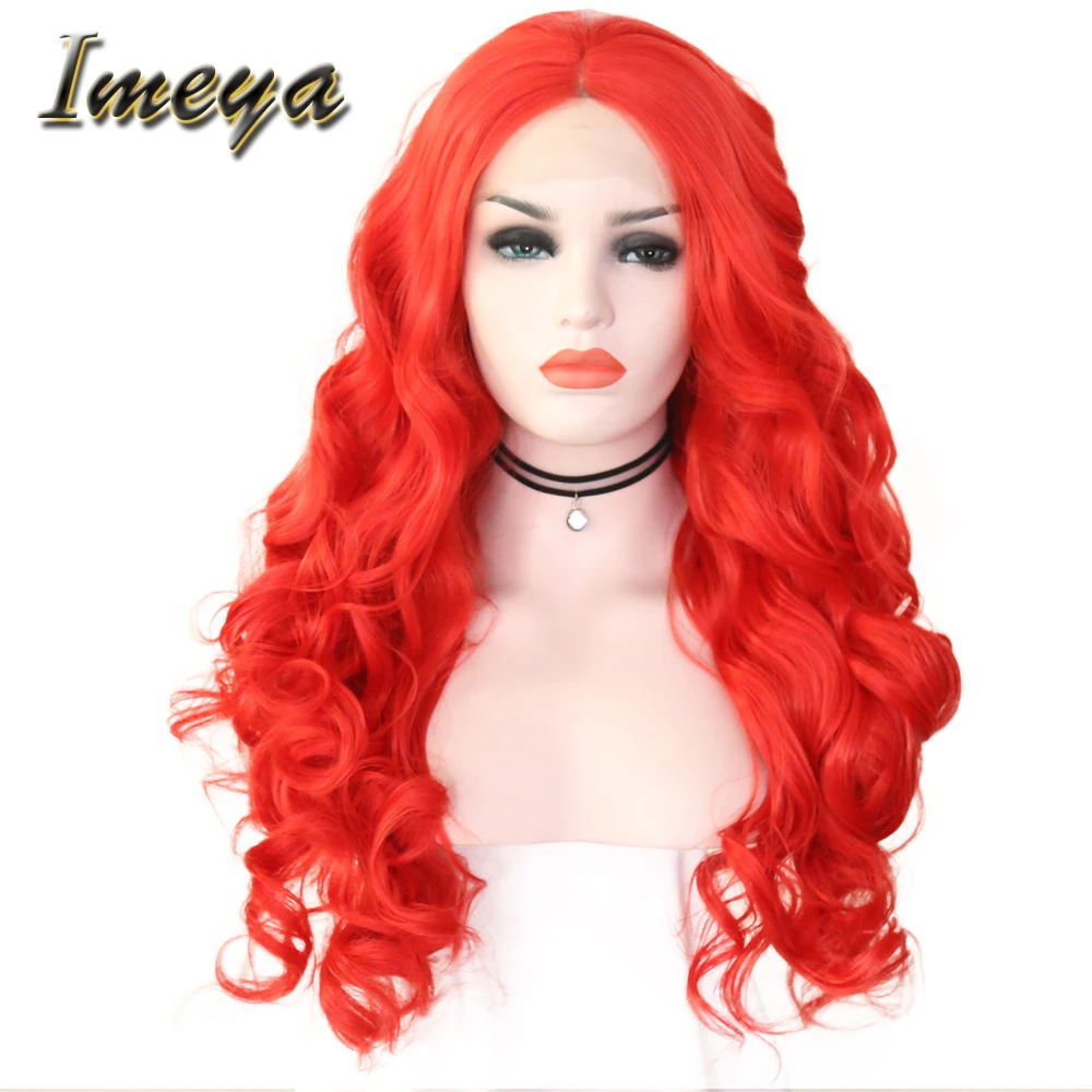 Imeya 150% Density Long Body Wave Synthetic Lace Front Wigs Red Color Wigs With Natural Hairline Free Part Glueless for Women
Imeya 150% Density Long Body Wave Synthetic Lace Front Wigs Red Color Wigs With Natural Hairline Free Part Glueless for Women