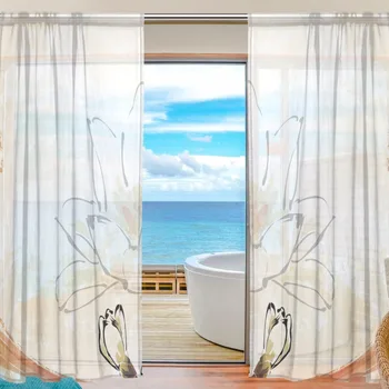 Sheer Curtains Door Panels 55x78/55x84 Inch,Polyester Voile Window Curtain Sheers 2 Panels,Beige Chinese Painting Flower
Sheer Curtains Door Panels 55x78/55x84 Inch,Polyester Voile Window Curtain Sheers 2 Panels,Beige Chinese Painting Flower