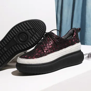 GPOKHDS 2019 women fashion sneakers Sheepskin wine red color BlingBling autumn spring Vulcanize Shoes casual platform sneakers
GPOKHDS 2019 women fashion sneakers Sheepskin wine red color BlingBling autumn spring Vulcanize Shoes casual platform sneakers
