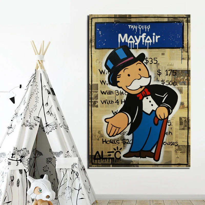 Alec Monopoly Man Canvas Painting Print Living Room Home Decoration Modern Wall Art Oil Painting Posters Pictures Framework HD
Alec Monopoly Man Canvas Painting Print Living Room Home Decoration Modern Wall Art Oil Painting Posters Pictures Framework HD