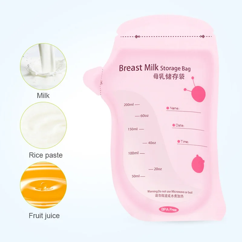 Baby Liquid Food Storage bags Breast milk storage bag 200ml 60 pieces / bag One-time use breast milk freezer bags
Baby Liquid Food Storage bags Breast milk storage bag 200ml 60 pieces / bag One-time use breast milk freezer bags