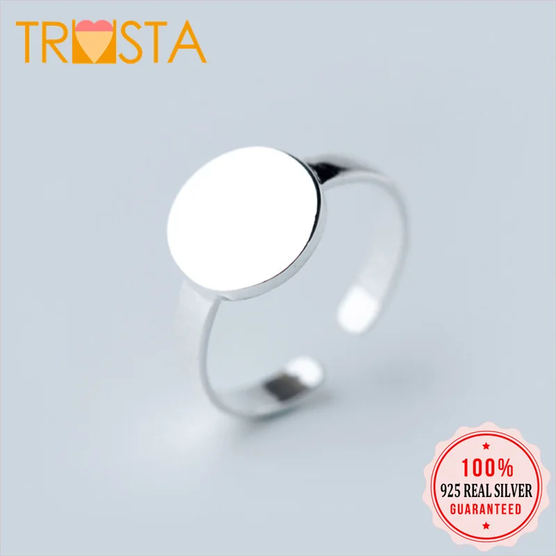 Trusta 100% 925 Solid Real Sterling Silver Round Smooth Opening Ring Sizable 5 6 7 for Women Girls Silver Fine Jewelry XY1214
Trusta 100% 925 Solid Real Sterling Silver Round Smooth Opening Ring Sizable 5 6 7 for Women Girls Silver Fine Jewelry XY1214