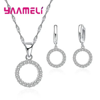 S925 Stamped Women Silver Engagement Wedding Jewelry Set With CZ Zircon Fashion Pendant Necklaces Earring Sets
S925 Stamped Women Silver Engagement Wedding Jewelry Set With CZ Zircon Fashion Pendant Necklaces Earring Sets