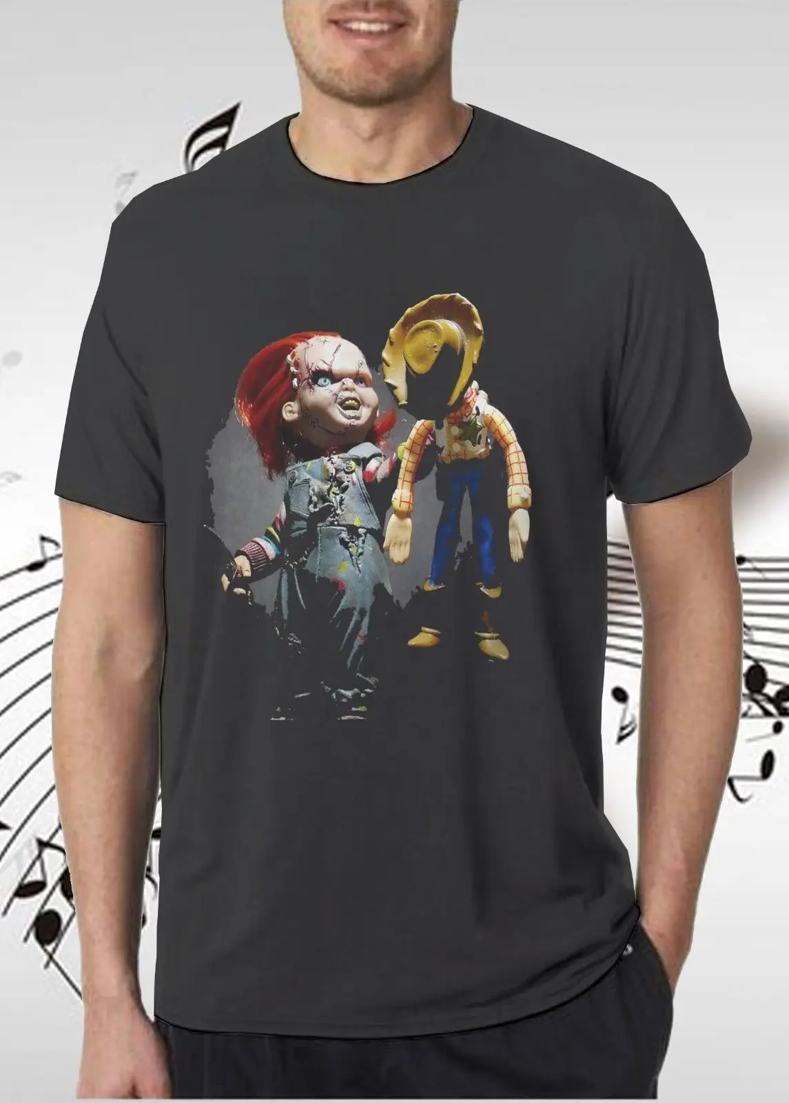 New Toy Story Woody Horror Movie Poster Print Funny Men's T-Shirt Men's Short Sleeve Top 100% Cotton Short Sleeve O-Neck Tops
New Toy Story Woody Horror Movie Poster Print Funny Men's T-Shirt Men's Short Sleeve Top 100% Cotton Short Sleeve O-Neck Tops