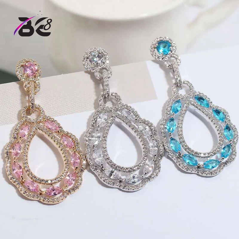 Be 8 Fashion Luxury Long Water Drop Design Dangle Earrings Full Mirco Pave Cubic Zirconia Engagement Party Drop Earring E750
Be 8 Fashion Luxury Long Water Drop Design Dangle Earrings Full Mirco Pave Cubic Zirconia Engagement Party Drop Earring E750