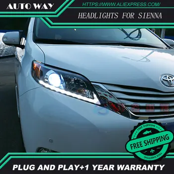 Car Styling Head Lamp case for Toyota Sienna Headlights LED Headlight DRL Daytime Running Light Bi-Xenon Lens HID Double
Car Styling Head Lamp case for Toyota Sienna Headlights LED Headlight DRL Daytime Running Light Bi-Xenon Lens HID Double