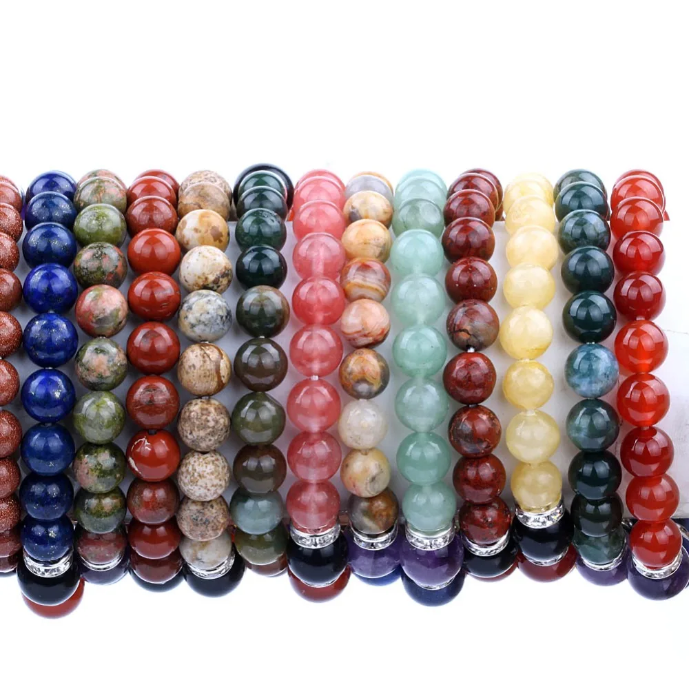 Crystal Elastic Stretch Beaded Chakra Gemstone Reiki Healing Bracelet 7 Chakra Mixed Combination with Energy Power
Crystal Elastic Stretch Beaded Chakra Gemstone Reiki Healing Bracelet 7 Chakra Mixed Combination with Energy Power