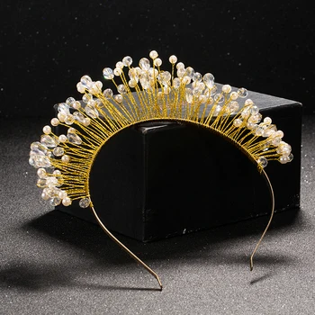 TUANMING Gold Metal Baroque Crystal Crown Tiara Headband Hairband For Women Wedding Hair Accessorie Tiara Headpiece Jewelry Sale
TUANMING Gold Metal Baroque Crystal Crown Tiara Headband Hairband For Women Wedding Hair Accessorie Tiara Headpiece Jewelry Sale