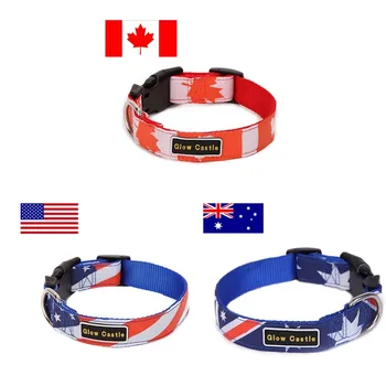 2017 New dseign Nylon dog collar leash Flag pattern pet collar lead Adjustable S M L choice easy fit small medium- size dog
2017 New dseign Nylon dog collar leash Flag pattern pet collar lead Adjustable S M L choice easy fit small medium- size dog