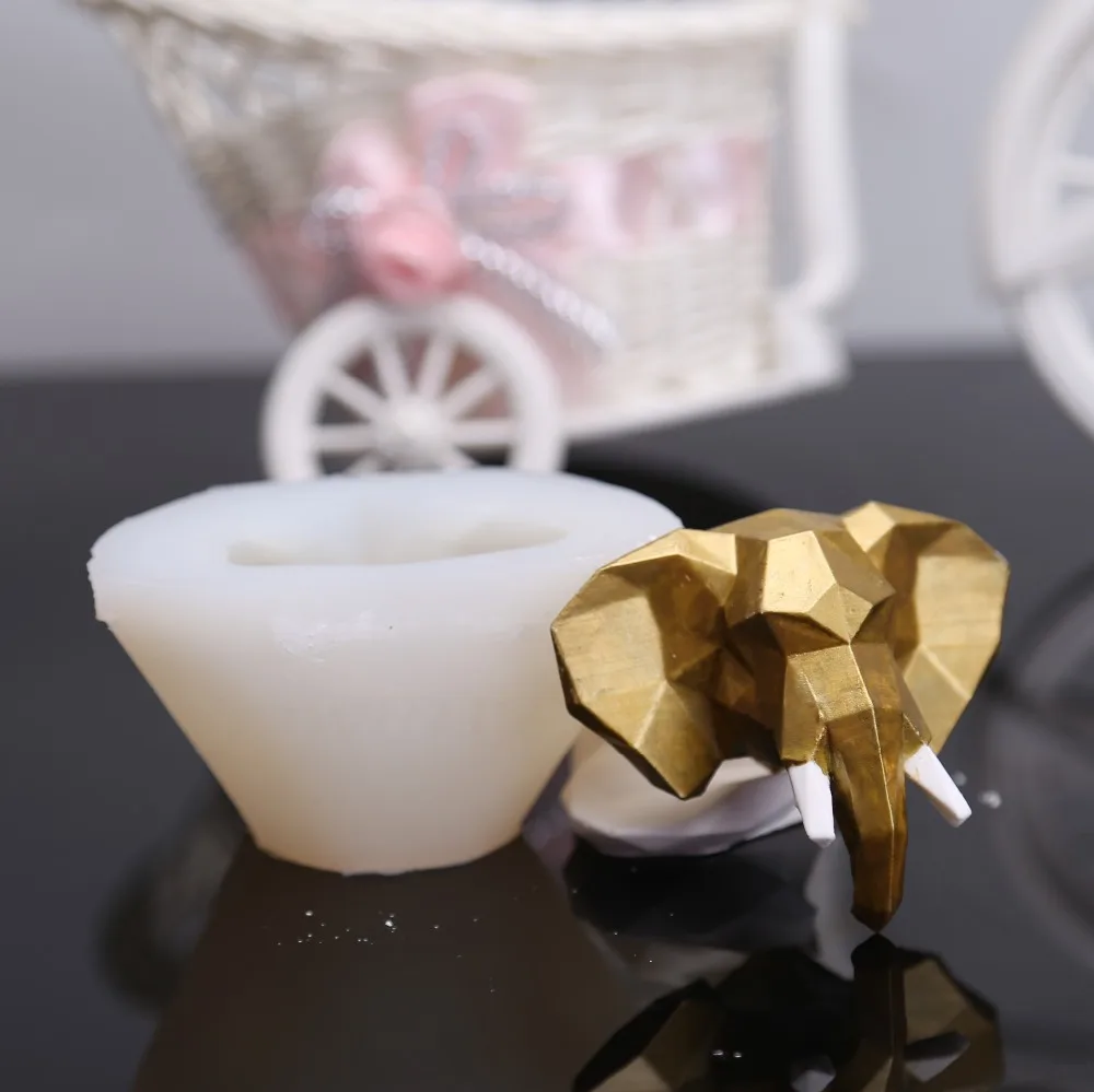 Geometric Elephant Head Silicone Mold Aromatherapy Plaster Silicone Mould Car Pendant DIY Gypsum Molds 
Geometric Elephant Head Silicone Mold Aromatherapy Plaster Silicone Mould Car Pendant DIY Gypsum Molds