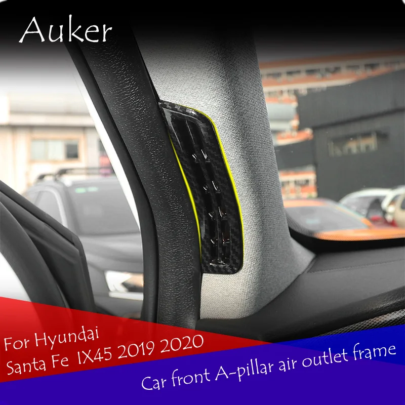 Car A Pillar Air Outlet Trim Cover Frame Stickers Garnish Decorative Car Styling 2Pcs/Set For Hyundai Santa Fe IX45 2019 2020
Car A Pillar Air Outlet Trim Cover Frame Stickers Garnish Decorative Car Styling 2Pcs/Set For Hyundai Santa Fe IX45 2019 2020