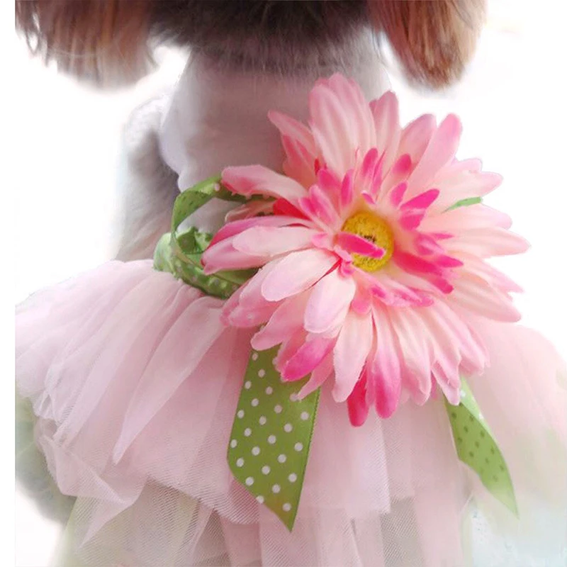 Dog Daisy Gauze Tutu Dress Skirt Pet Dog Cat Princess Clothes Bowknot Dress Summer Floral Clothes For Dogs Cats
Dog Daisy Gauze Tutu Dress Skirt Pet Dog Cat Princess Clothes Bowknot Dress Summer Floral Clothes For Dogs Cats