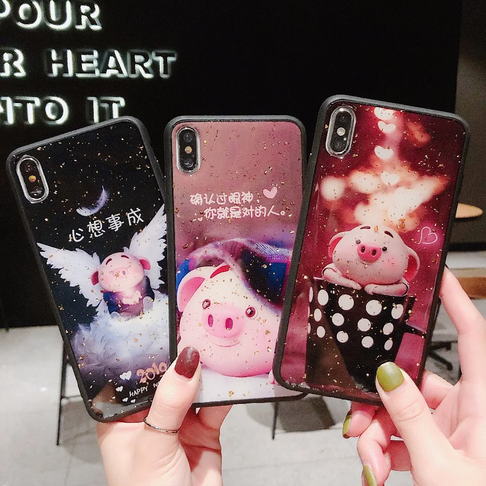 XINGDUO Fashion Cartoon cute piglet phone case for Huawei Mate 20 pro/P20 P30 Pro Glitter Sequins TPU shell for Huawei Nova 4 3i
XINGDUO Fashion Cartoon cute piglet phone case for Huawei Mate 20 pro/P20 P30 Pro Glitter Sequins TPU shell for Huawei Nova 4 3i