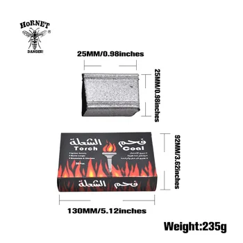 HORNET Touch Silver Shisha Hookah Charcoal Square Silver 25*25 MM 30 Cubics / box Burn Even Long Lasting Chicha Charcoal
HORNET Touch Silver Shisha Hookah Charcoal Square Silver 25*25 MM 30 Cubics / box Burn Even Long Lasting Chicha Charcoal