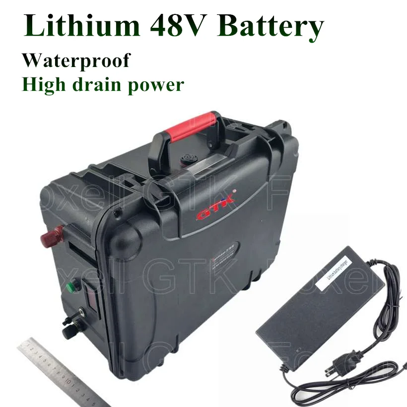 Lithium 48V 60Ah Battery Pack 40Ah 50Ah 2500W Electric Bicycle Battery BMS 48v lithium scooter ebike EV outboard + 5A Charger
Lithium 48V 60Ah Battery Pack 40Ah 50Ah 2500W Electric Bicycle Battery BMS 48v lithium scooter ebike EV outboard + 5A Charger