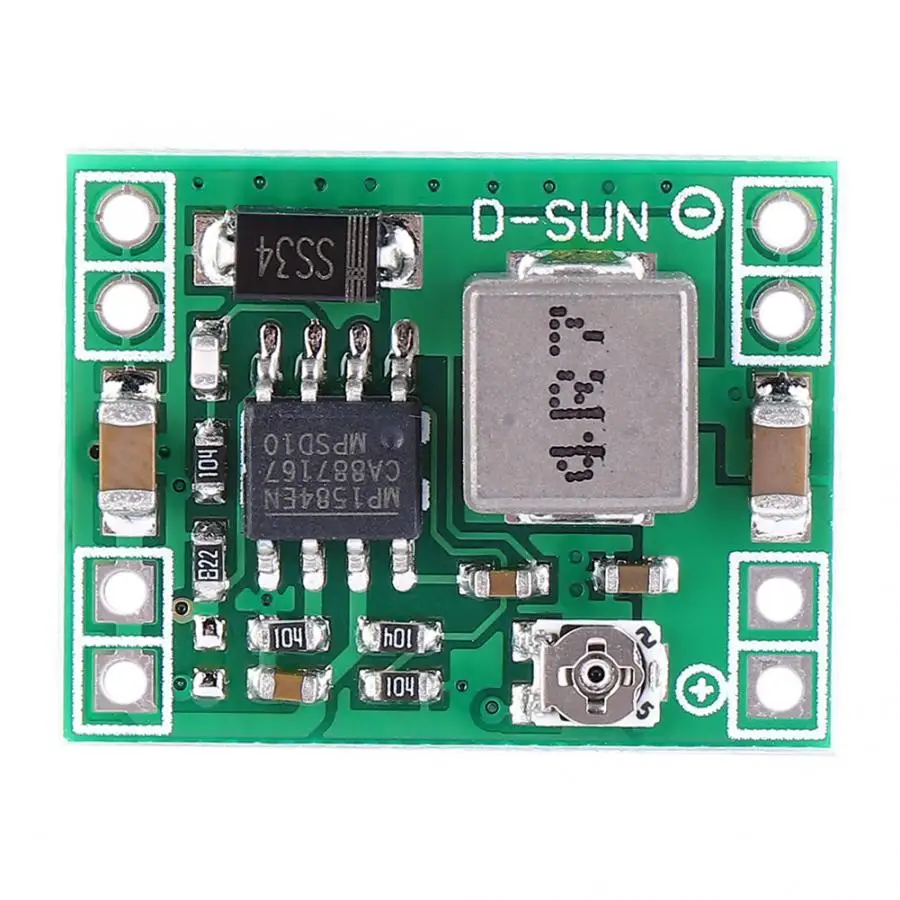 2Pcs DC-DC Adjustable 24V To 12/9/5/3V Step-down Power Module 3A MP1584EN Low Power Consumption
2Pcs DC-DC Adjustable 24V To 12/9/5/3V Step-down Power Module 3A MP1584EN Low Power Consumption