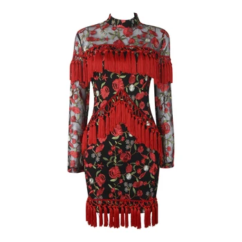 2018 new style fashion sexy club mini bandage embroidery tassel stand full empire print celebrity body con dresses wholesale
2018 new style fashion sexy club mini bandage embroidery tassel stand full empire print celebrity body con dresses wholesale