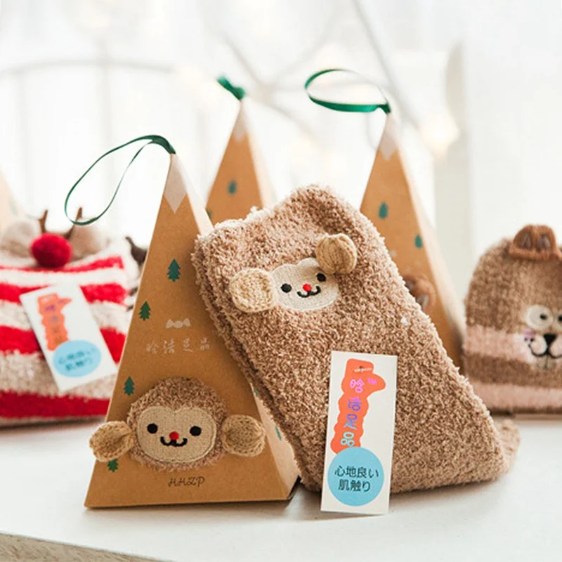 Christmas Gift Baby Cute Animal Cartoon 3D Fluffy Coral Velvet Warm Socks Children Kids Winter Thick Sleeping Sock with Gift Box
Christmas Gift Baby Cute Animal Cartoon 3D Fluffy Coral Velvet Warm Socks Children Kids Winter Thick Sleeping Sock with Gift Box