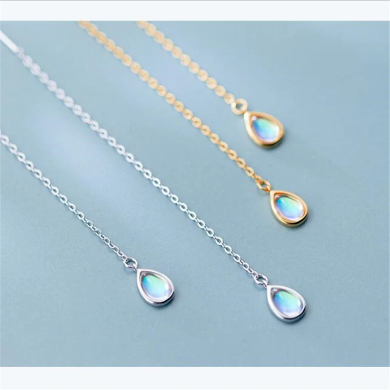 925 Sterling Silver Earrings for Women Droplet Shape Green Crystal Drop Earring Long Chain Ear Line Fine Jewelry E9953
925 Sterling Silver Earrings for Women Droplet Shape Green Crystal Drop Earring Long Chain Ear Line Fine Jewelry E9953