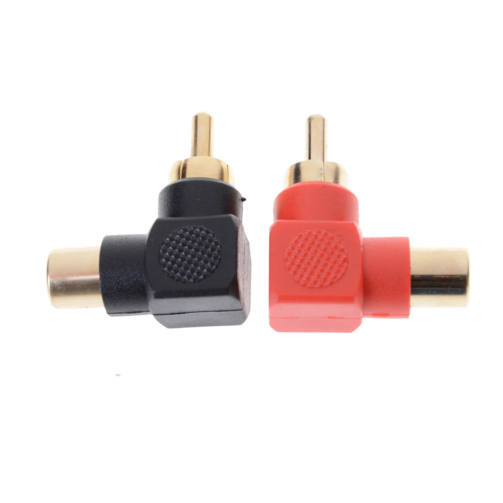 90Degree RCA Right Angle Male to Female Phone Adapters AV Plug Connector 1 PCS Red/Black
90Degree RCA Right Angle Male to Female Phone Adapters AV Plug Connector 1 PCS Red/Black