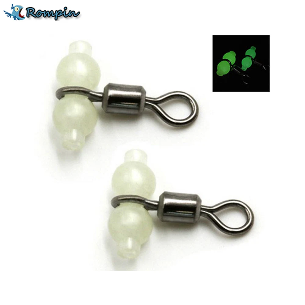 Rompin 30pcs/lot Luminous Fishing Swivels Rolling Swivels Sea Fishing Accessories Tackle Connector Rolling Swivels 3-way Swivels
Rompin 30pcs/lot Luminous Fishing Swivels Rolling Swivels Sea Fishing Accessories Tackle Connector Rolling Swivels 3-way Swivels