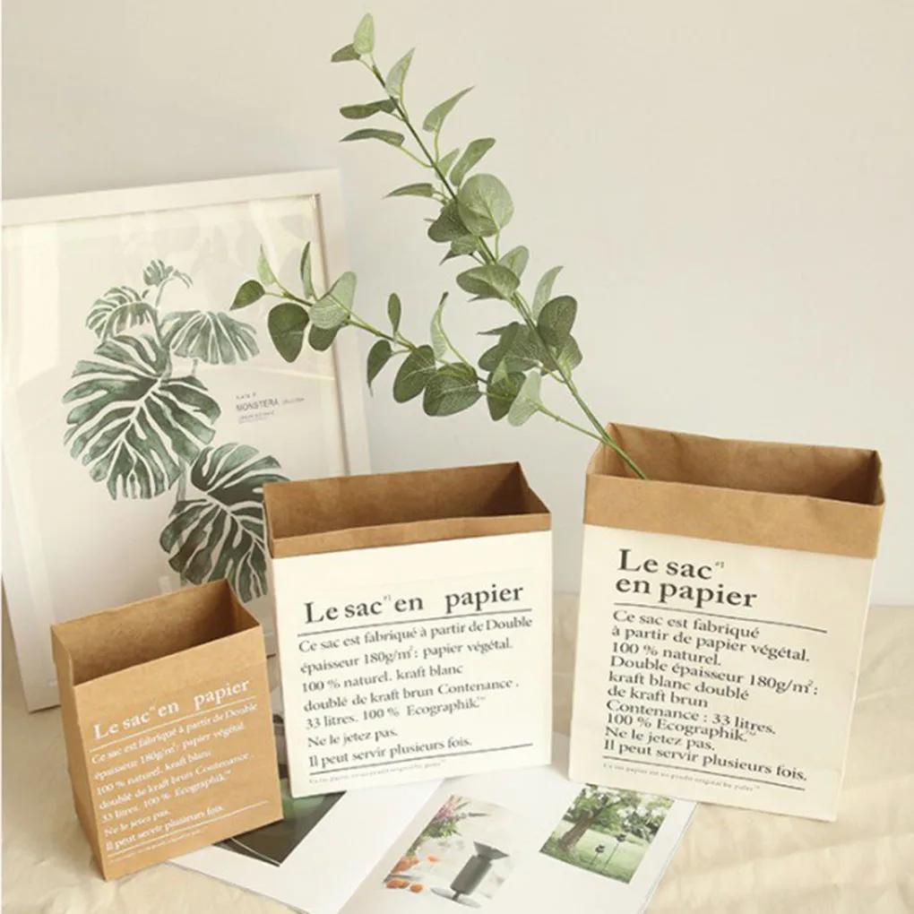 Double Layers Kraft Paper Bag Plants Flowers Vase Kids Toys Books Sundries Organize Luandry Basket Small Big Size
Double Layers Kraft Paper Bag Plants Flowers Vase Kids Toys Books Sundries Organize Luandry Basket Small Big Size