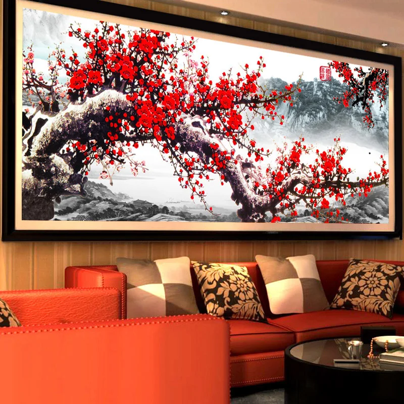 QIANZEHUI,DIY Blessing Plum landscape Diamond Embroidery,Round Diamond Full rhinestone Diamond painting cross stitch,needlework
QIANZEHUI,DIY Blessing Plum landscape Diamond Embroidery,Round Diamond Full rhinestone Diamond painting cross stitch,needlework