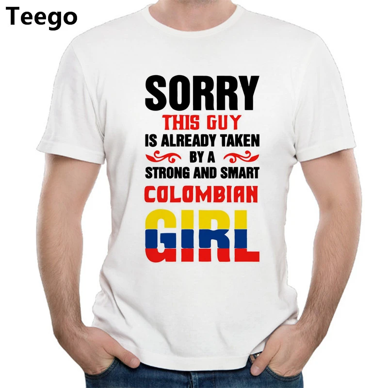 men tshirts 2018 this guy is already taken a Colombia girl mens t shirt funny cotton top new fashion men shirt slort sleeve gift
men tshirts 2018 this guy is already taken a Colombia girl mens t shirt funny cotton top new fashion men shirt slort sleeve gift