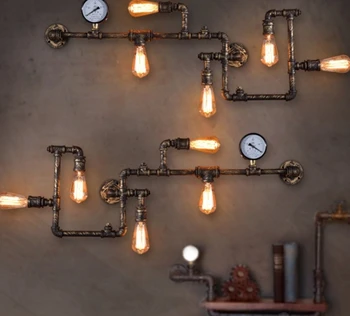 loft vintage Water Pipe Wall Lamp Sconce American Vintage Industrial Light Fixtures Bar Coffee Home Decor Apliques Pared
loft vintage Water Pipe Wall Lamp Sconce American Vintage Industrial Light Fixtures Bar Coffee Home Decor Apliques Pared