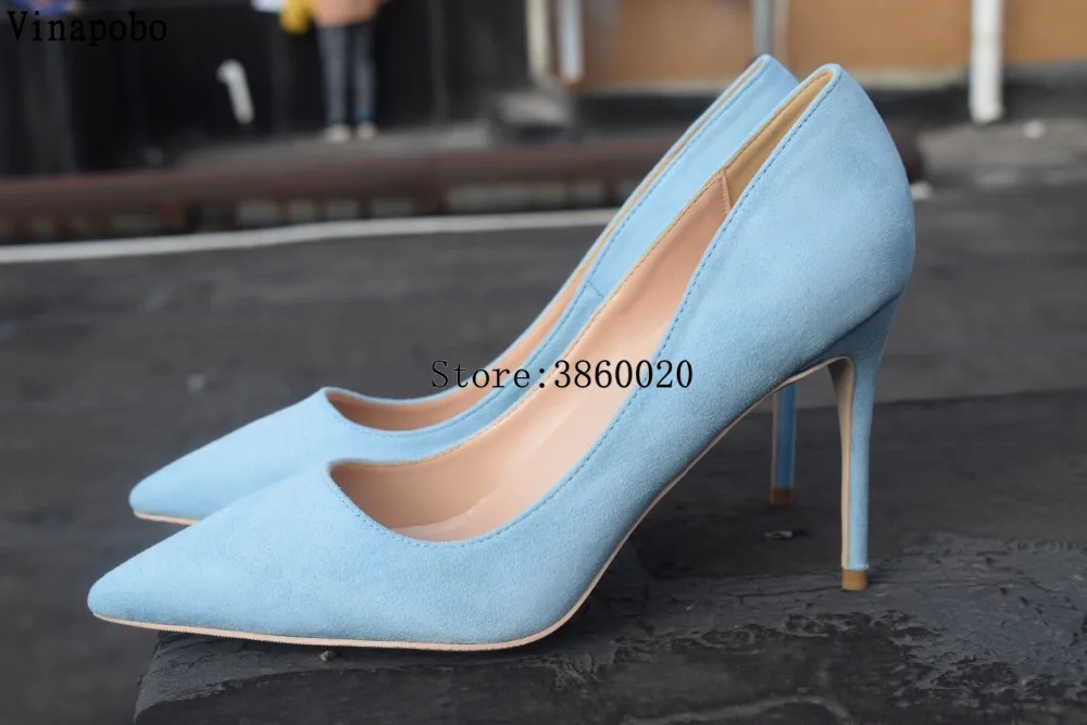 Women Pumps Stiletto High Heels Wedding Shoes Blue Suede Women Shoes Fashion Women Heels Pointed Toe Ladies Shoes Lady Shoes
Women Pumps Stiletto High Heels Wedding Shoes Blue Suede Women Shoes Fashion Women Heels Pointed Toe Ladies Shoes Lady Shoes