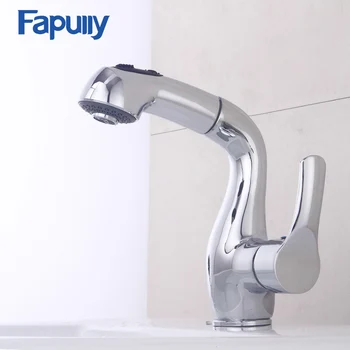 Fapully Kitchen Faucet Pull out Single Handle Deck mount Mixer Chrome Water Tap Kitchen Sink Faucet Taps Torneira Grifo 547-11C
Fapully Kitchen Faucet Pull out Single Handle Deck mount Mixer Chrome Water Tap Kitchen Sink Faucet Taps Torneira Grifo 547-11C