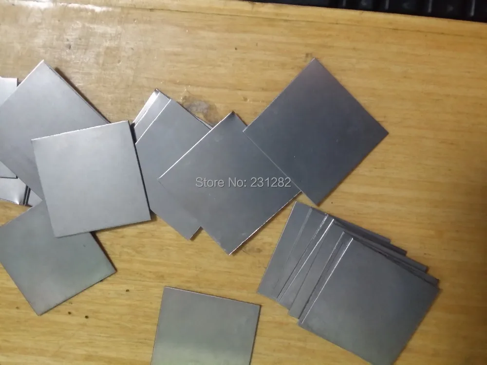 Titanium sheet, Titanium Foil (flat pieces) Gr2, 0.5mm x25mm x 25mm by Borui Advanced Materials Limited
Titanium sheet, Titanium Foil (flat pieces) Gr2, 0.5mm x25mm x 25mm by Borui Advanced Materials Limited
