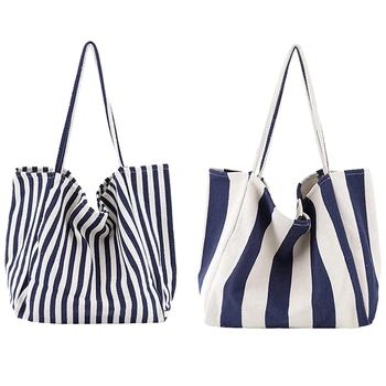 BEAU-Women'S Striped Canvas Handbag Summer Beach Classical Fabric Soft Large Handbag Female Casual Bag
BEAU-Women'S Striped Canvas Handbag Summer Beach Classical Fabric Soft Large Handbag Female Casual Bag