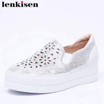 Lenkisen hollow round toe slip on genuine leather solid casual shoes thick med heels women concise style vulcanized shoes L1a
Lenkisen hollow round toe slip on genuine leather solid casual shoes thick med heels women concise style vulcanized shoes L1a