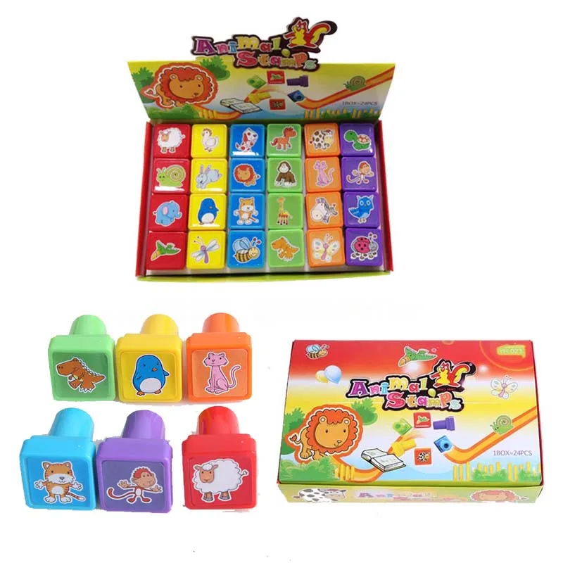 24PCS/Set Kids Cartoon Animal Stamp Rabbit Lion Sheep Giraffe Children Custom Plastic Rubber Self Inking Stamps Toys With Box
24PCS/Set Kids Cartoon Animal Stamp Rabbit Lion Sheep Giraffe Children Custom Plastic Rubber Self Inking Stamps Toys With Box